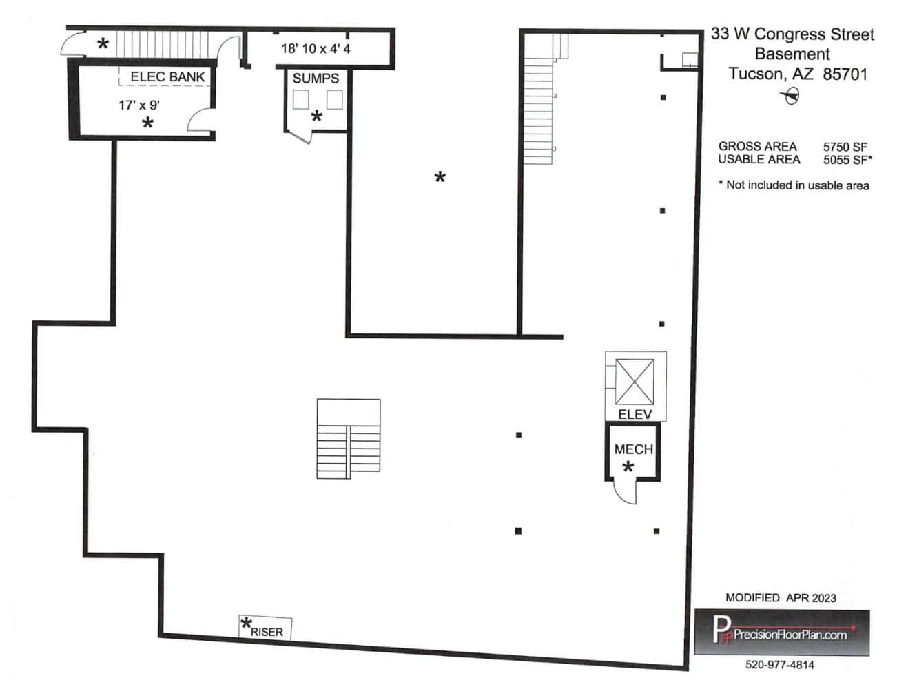 29-58 W Congress-33 Basement Floorplan